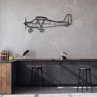 182P Skylane 4 Classic Aircraft Silhouette Metal Wall Art - Aviation Hangar Decor
