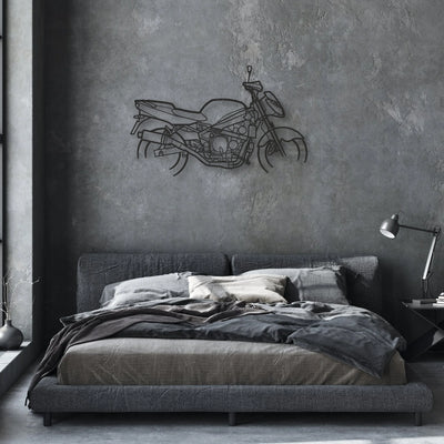 1998 Kawasaki ZX6R G1 Classic Motorcycle Silhouette Metal Wall Art - Moto Garage Decor