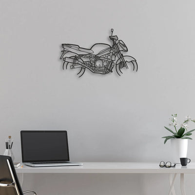 1998 Kawasaki ZX6R G1 Classic Motorcycle Silhouette Metal Wall Art - Moto Garage Decor