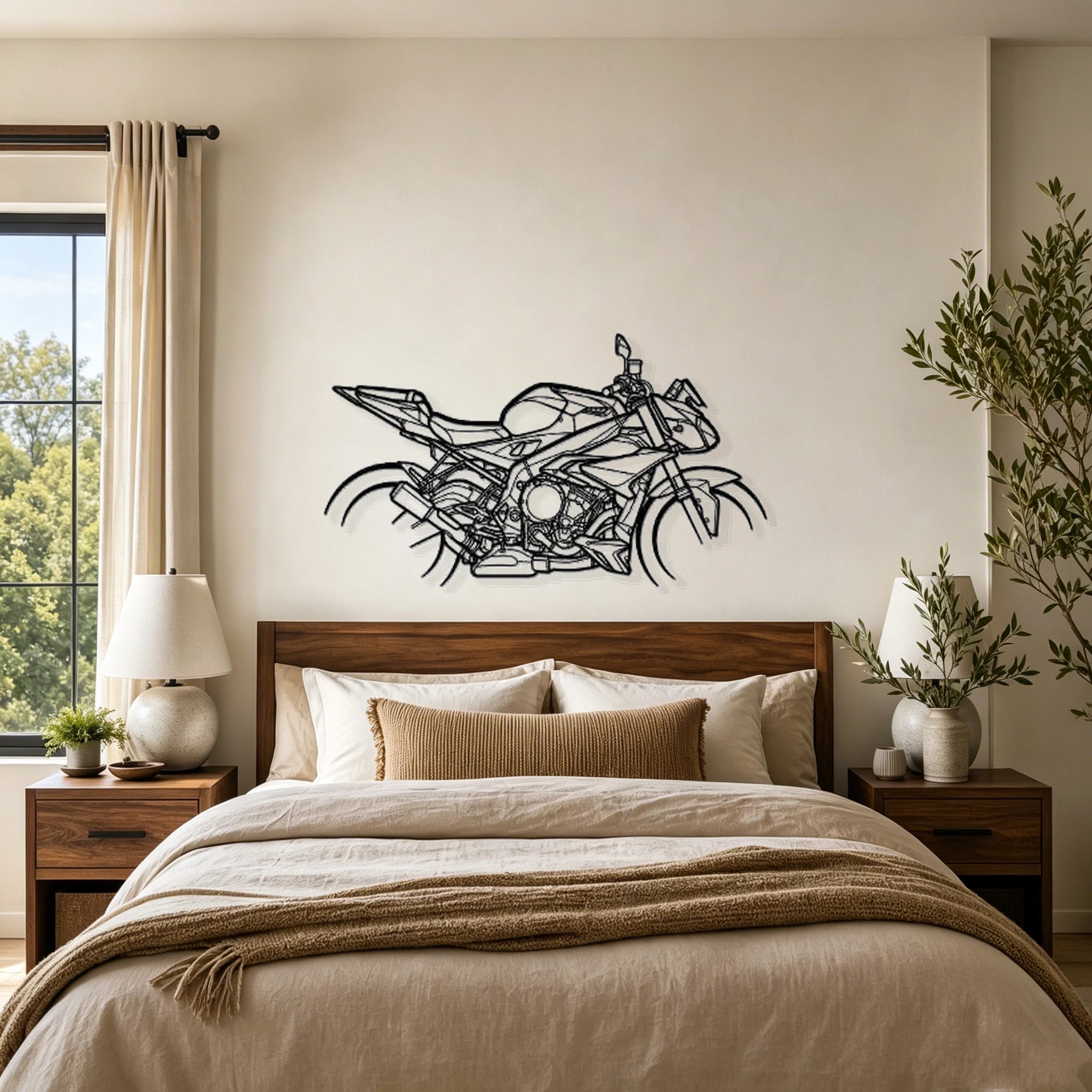 2017 S1000R Silhouette Metal Wall Art - Classic Car Garage Decor