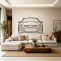 2004 SL55 Front View Metal Wall Art - Classic Car Garage Decor