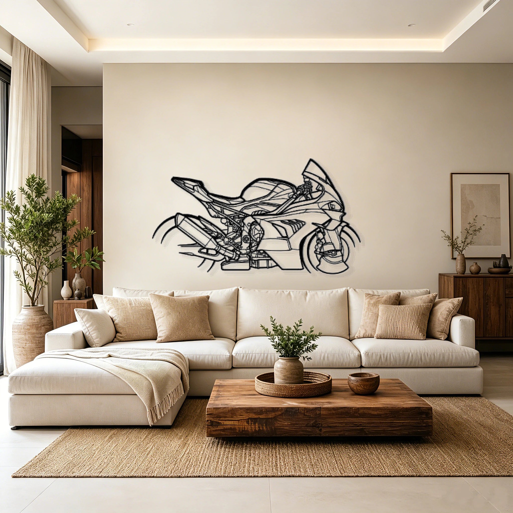 2023 M1000RR Silhouette Metal Wall Art - Classic Car Garage Decor
