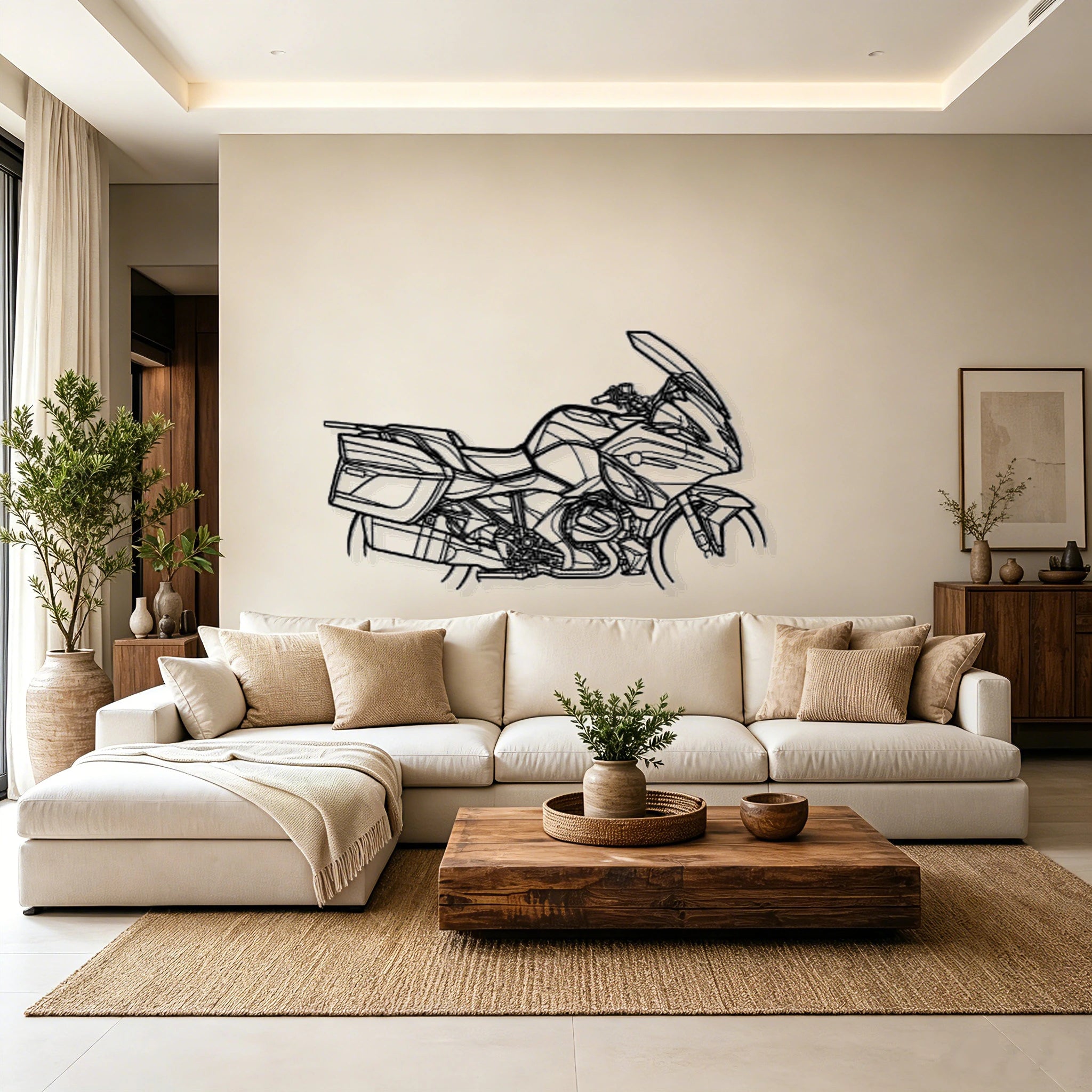 2023 R1250 RT Silhouette Metal Wall Art - Classic Car Garage Decor