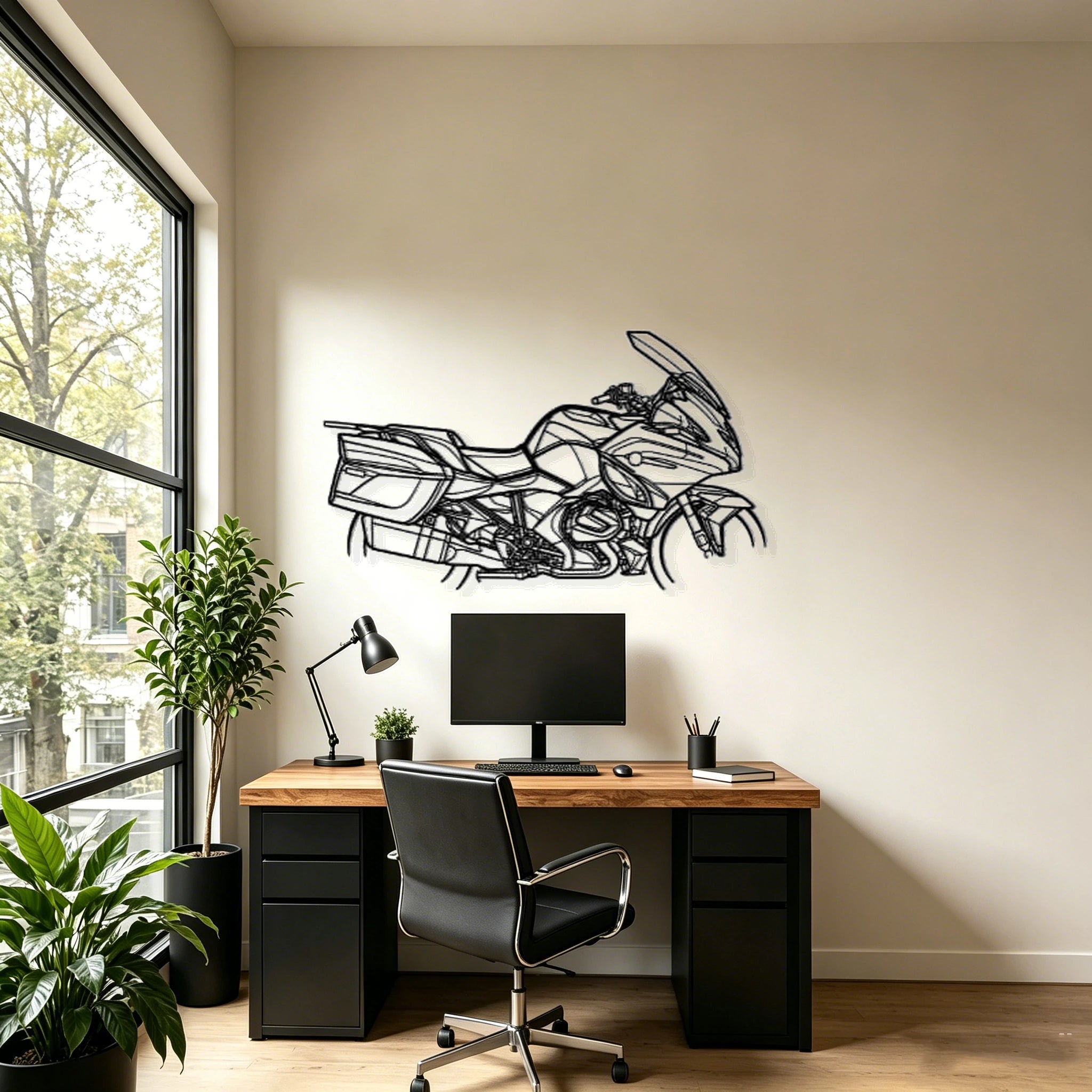 2023 R1250 RT Silhouette Metal Wall Art - Classic Car Garage Decor