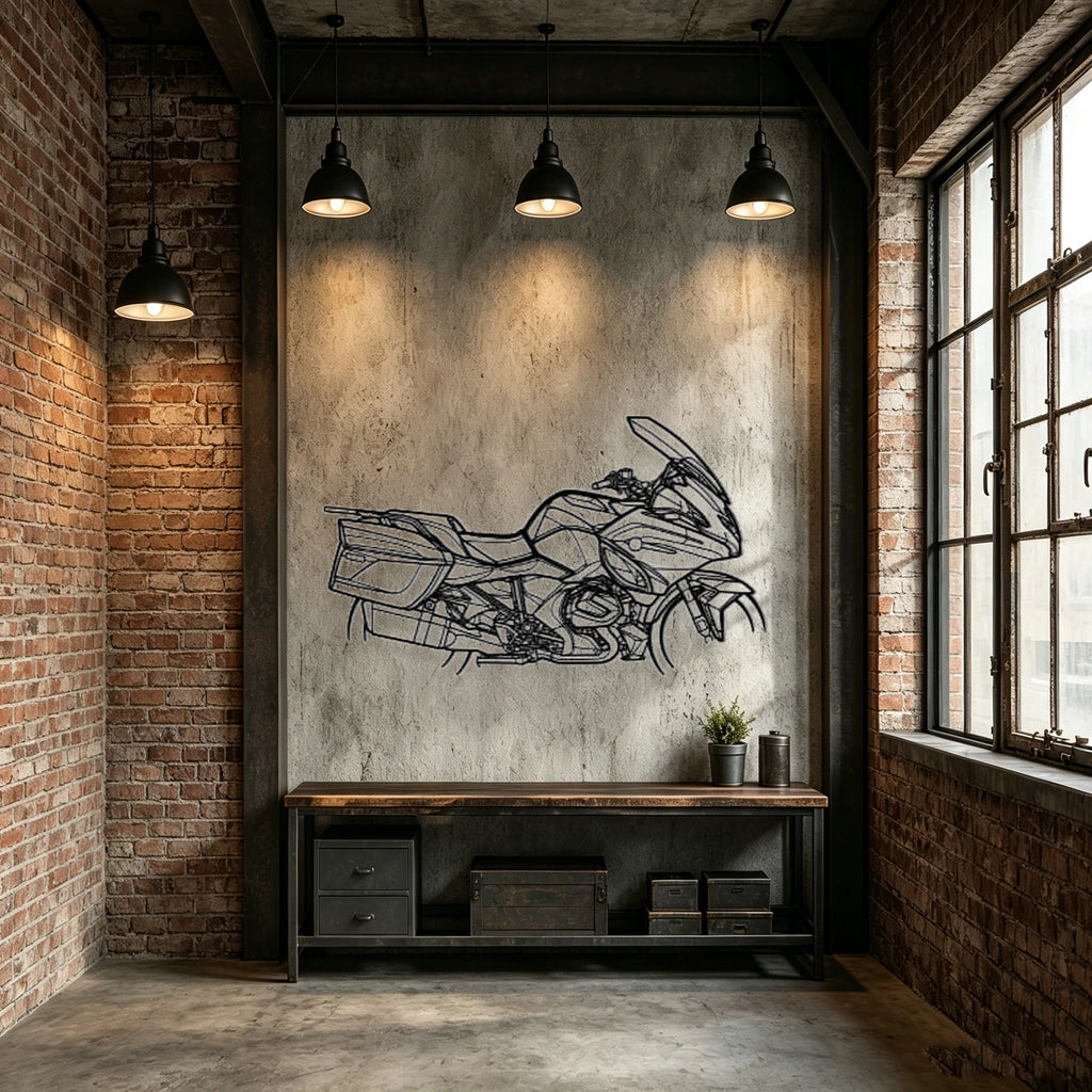 2023 R1250 RT Silhouette Metal Wall Art - Classic Car Garage Decor