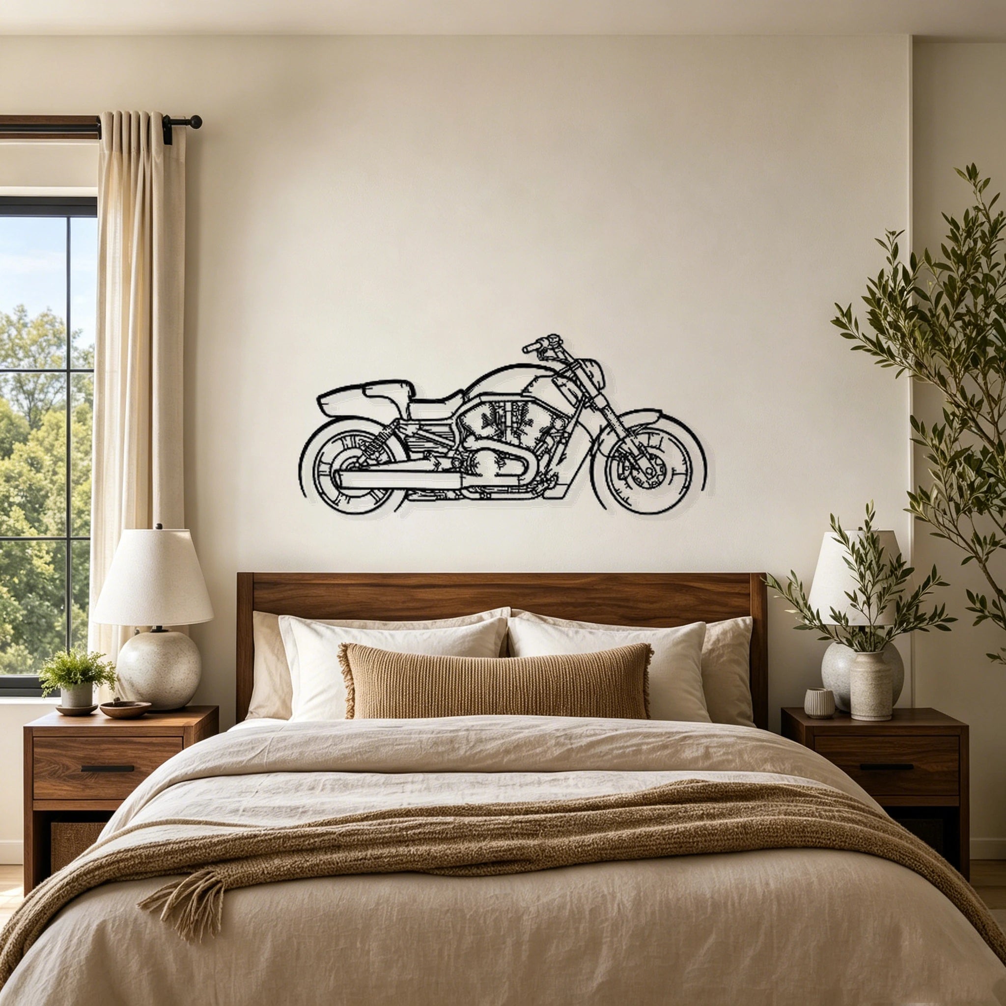 2013 Vrod Muscle Silhouette Metal Wall Art - Classic Car Garage Decor