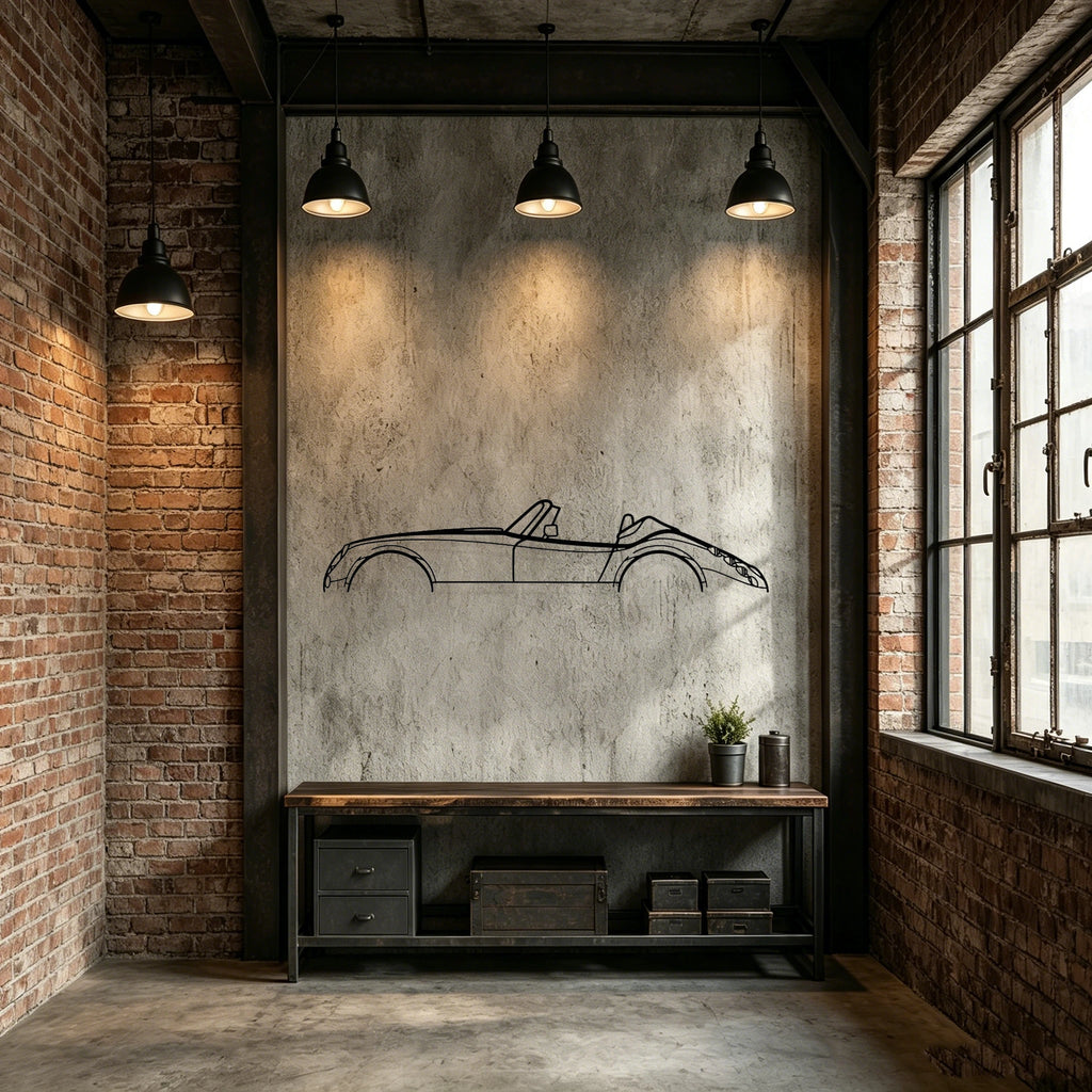 1998 MF3 Classic Silhouette Metal Wall Art - Classic Car Garage Decor