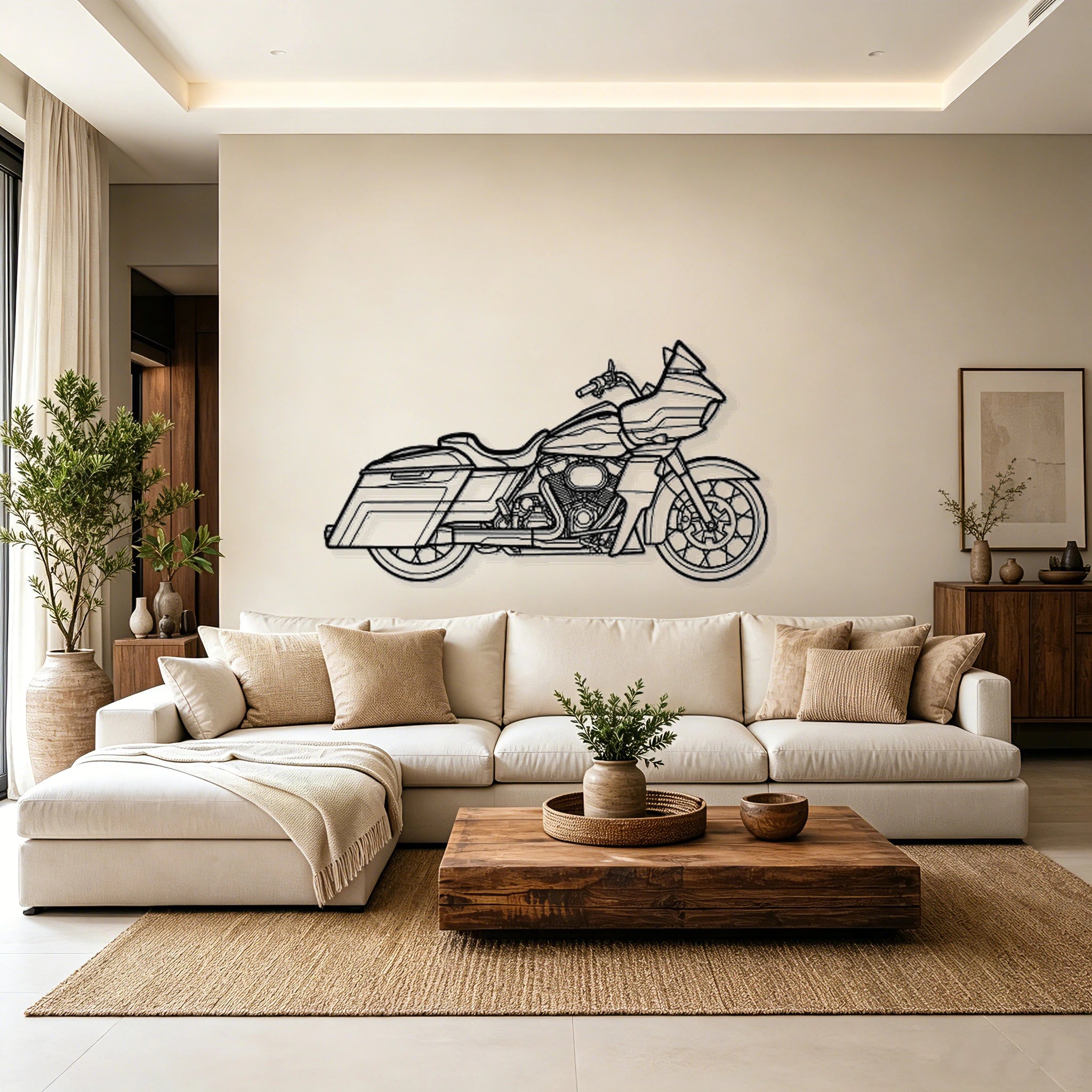 2022 Road Glide Special Silhouette Metal Wall Art - Classic Car Garage Decor