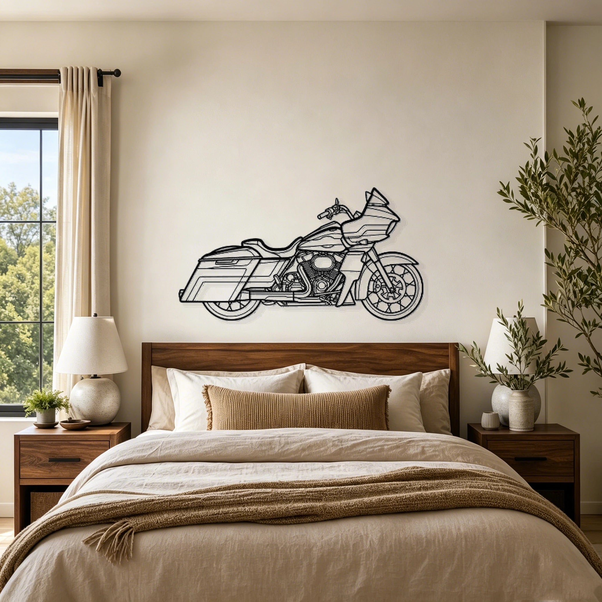 2022 Road Glide Special Silhouette Metal Wall Art - Classic Car Garage Decor