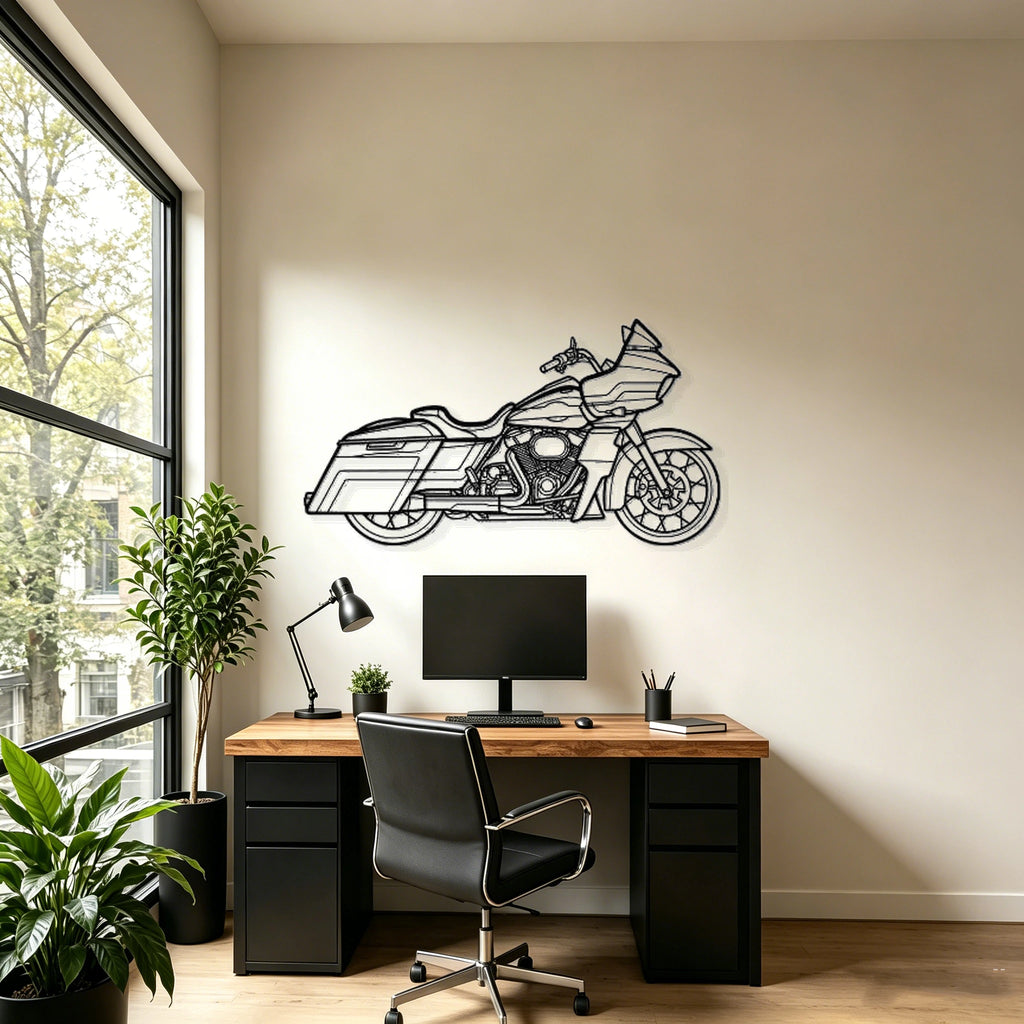 2022 Road Glide Special Silhouette Metal Wall Art - Classic Car Garage Decor