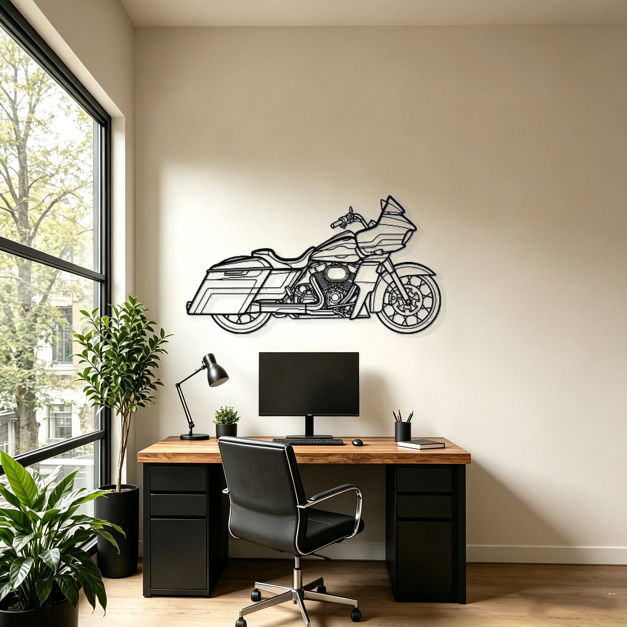 2022 Road Glide Special Silhouette Metal Wall Art - Classic Car Garage Decor