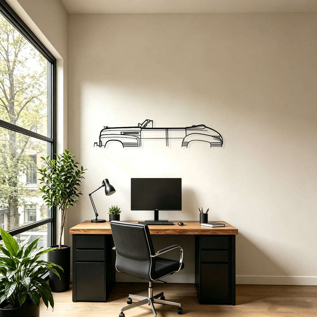 1941 Series 62 Convertible Classic Silhouette Metal Wall Art - Classic Car Garage Decor