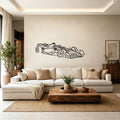 2024 F1 SF-24 Angled View Metal Wall Art - Classic Car Garage Decor
