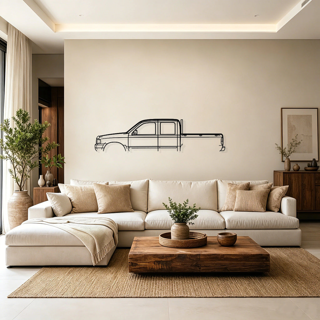 2003 Courier Classic Silhouette Metal Wall Art - Classic Car Garage Decor