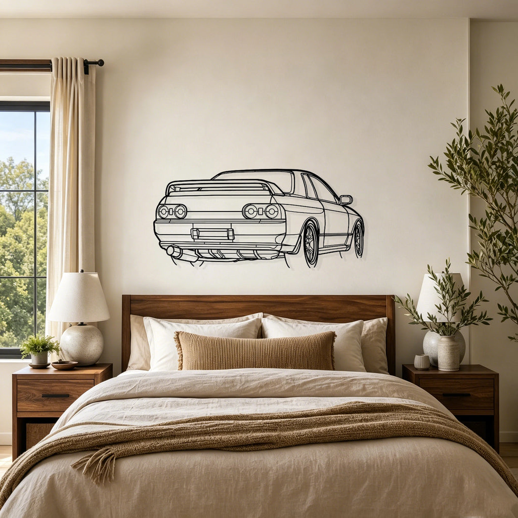 R32 GTR Nismo Angled View Metal Wall Art - Classic Car Garage Decor