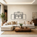 2024 F1 SF-24 Back Silhouette Metal Wall Art - Classic Car Garage Decor