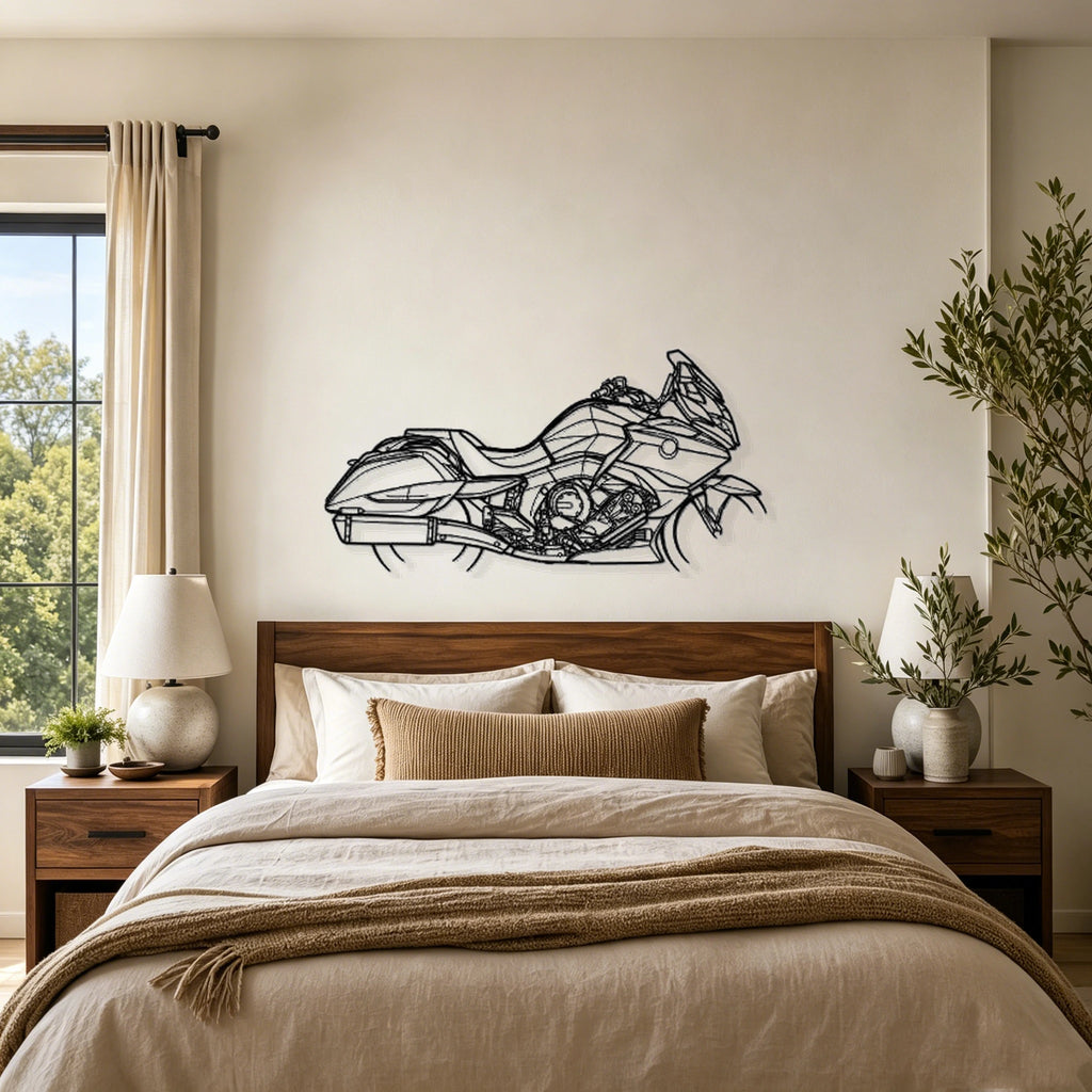 2018 K1600B Silhouette Metal Wall Art - Classic Car Garage Decor