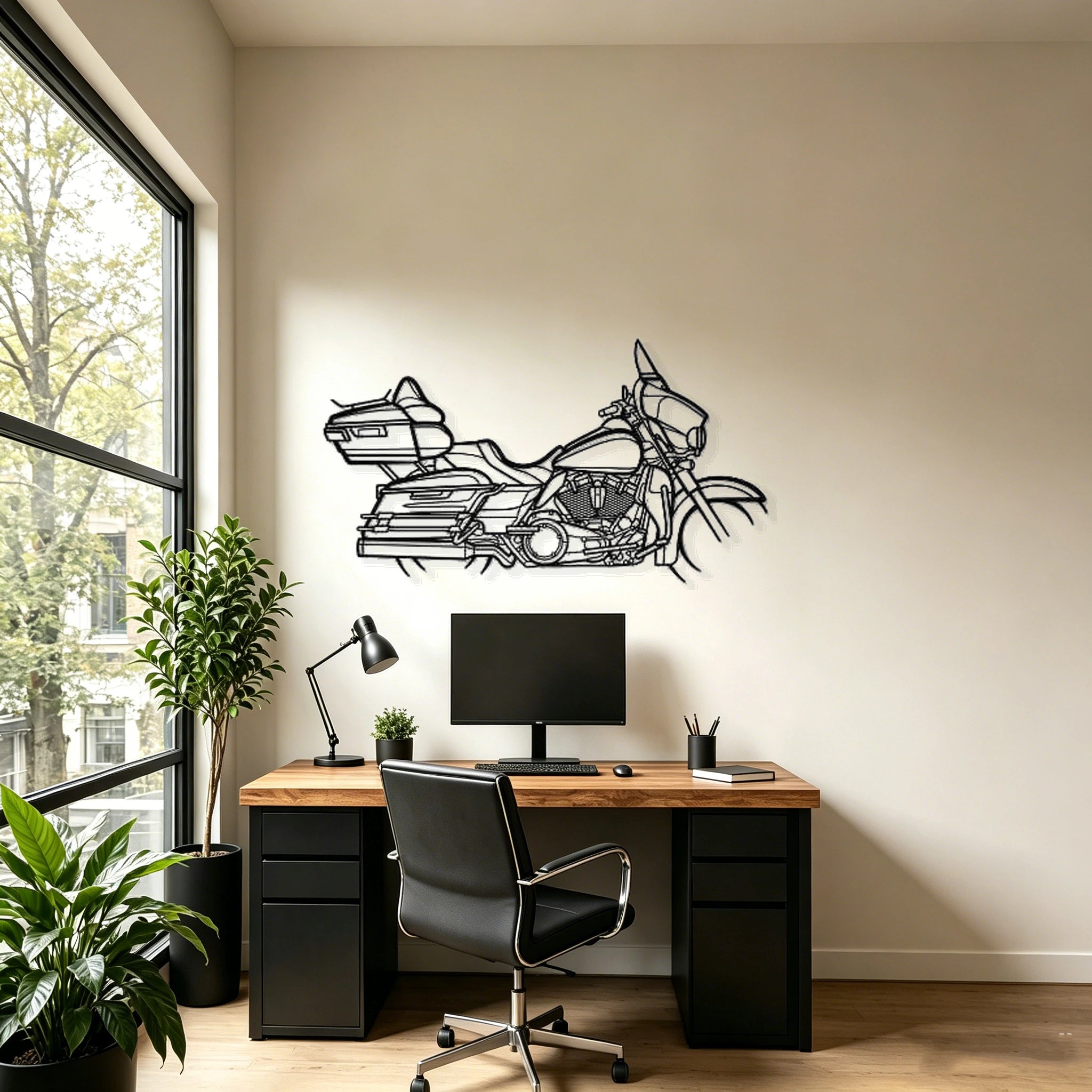 2022 Ultra Limited Silhouette Metal Wall Art - Classic Car Garage Decor