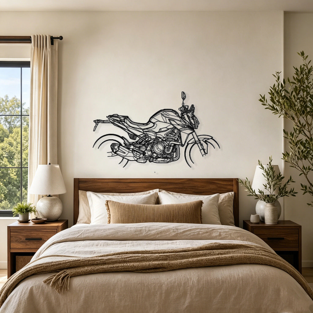 2019 F900R Silhouette Metal Wall Art - Classic Car Garage Decor