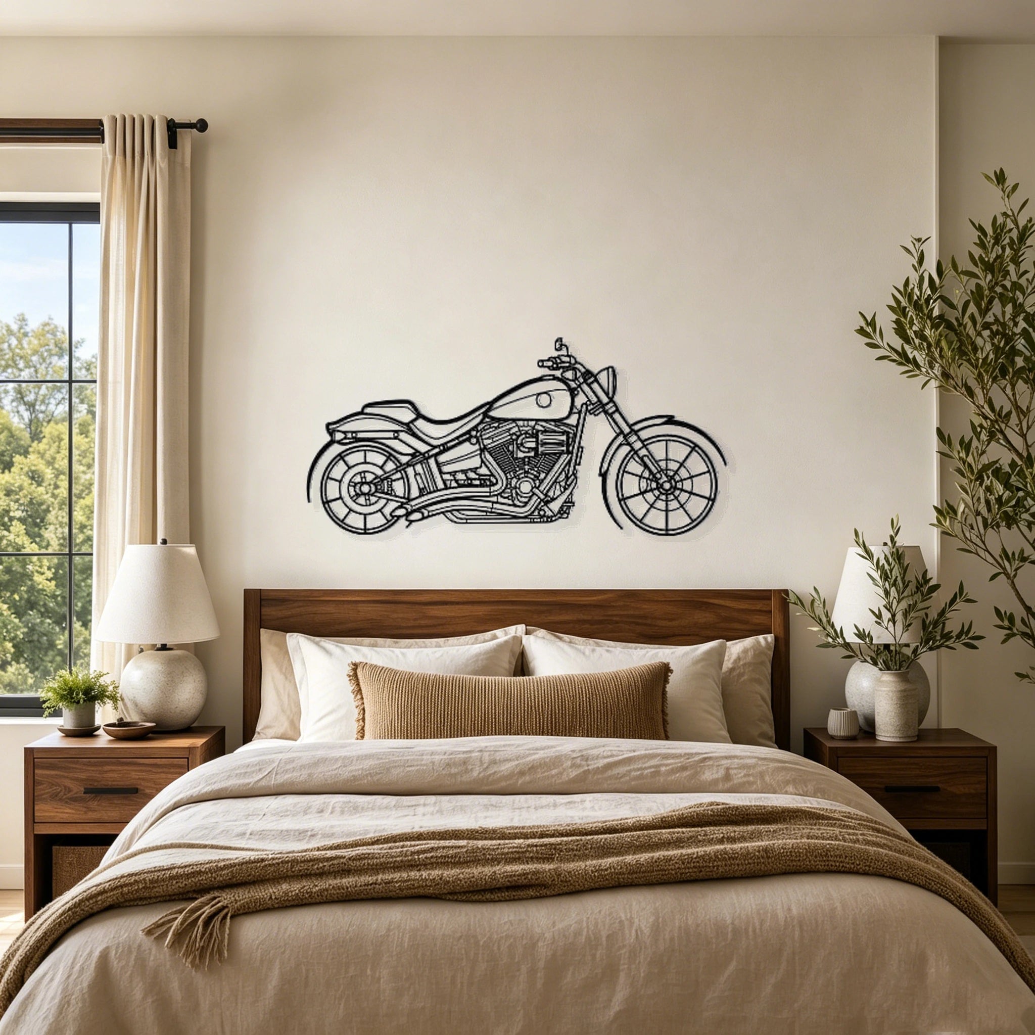 2014 FXSB Breakout Silhouette Metal Wall Art - Classic Car Garage Decor