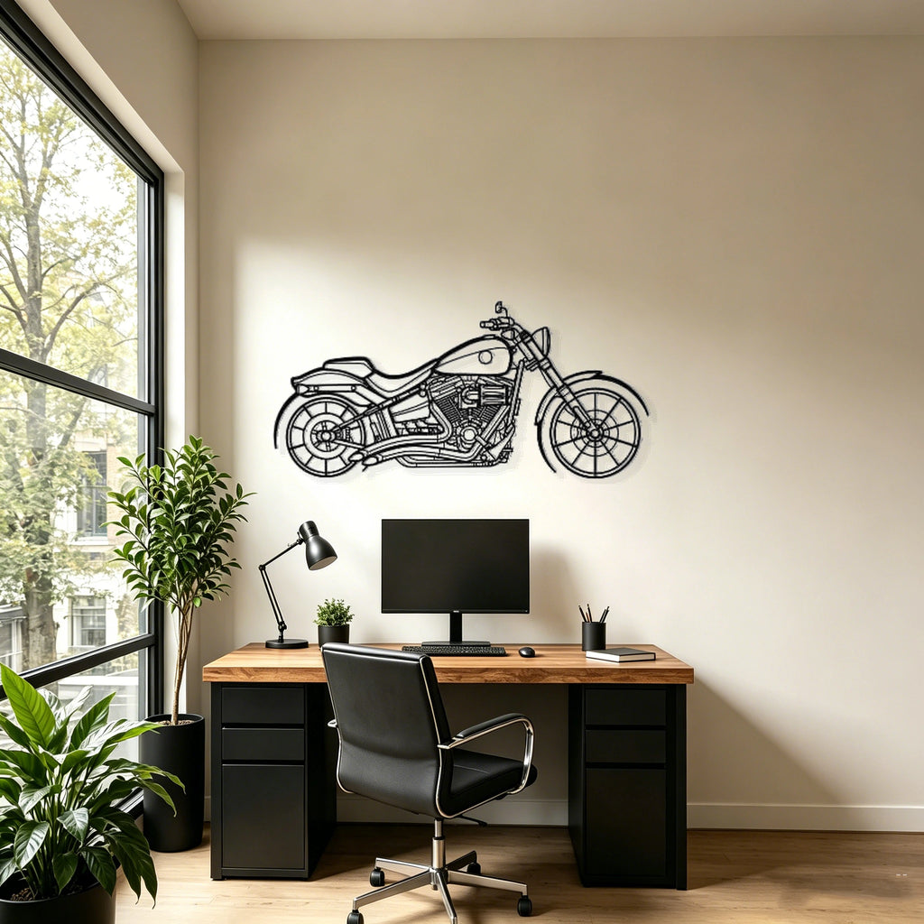 2014 FXSB Breakout Silhouette Metal Wall Art - Classic Car Garage Decor