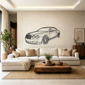 2007 Continental GT Angled View Metal Wall Art - Classic Car Garage Decor