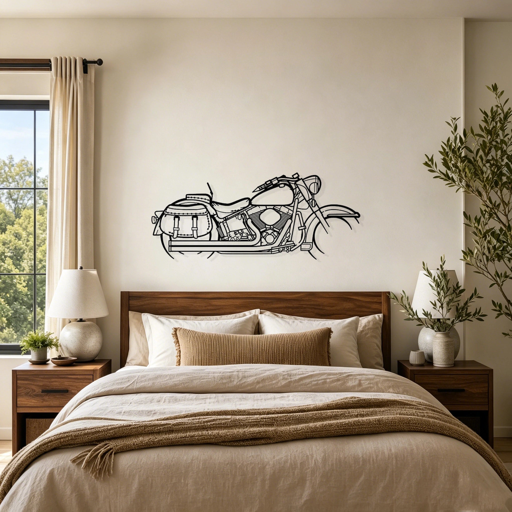 1944 Heritage Classic Silhouette Metal Wall Art - Classic Car Garage Decor