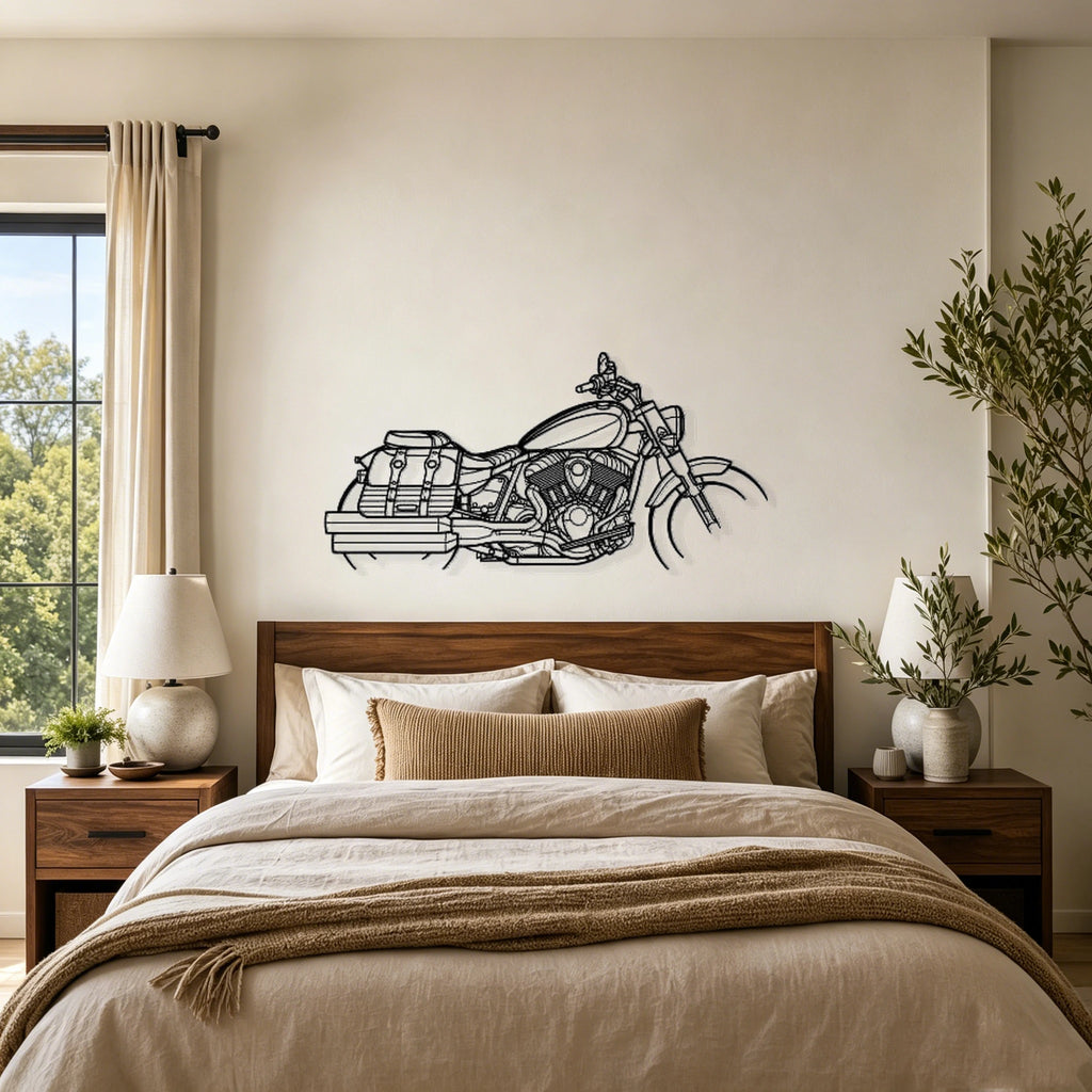 2021 Super Chief Limited Silhouette Metal Wall Art - Classic Car Garage Decor