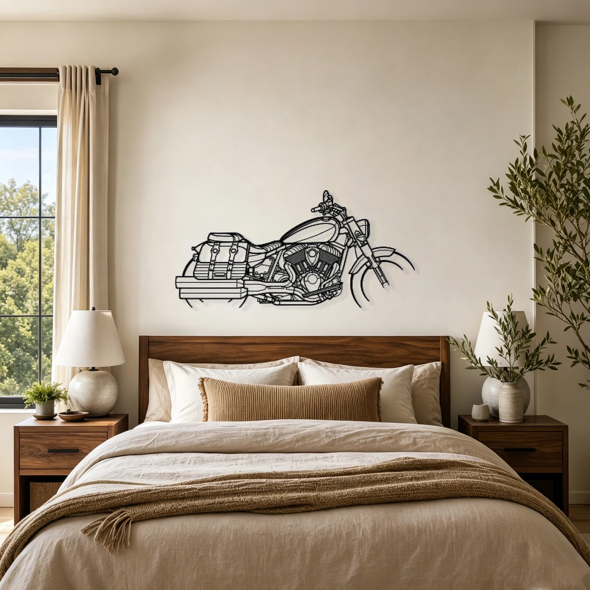 2021 Super Chief Limited Silhouette Metal Wall Art - Classic Car Garage Decor