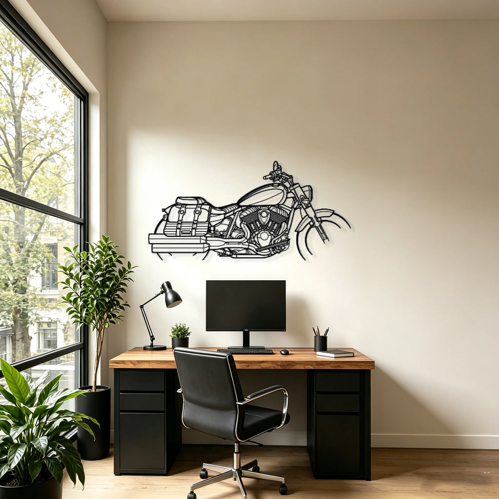 2021 Super Chief Limited Silhouette Metal Wall Art - Classic Car Garage Decor