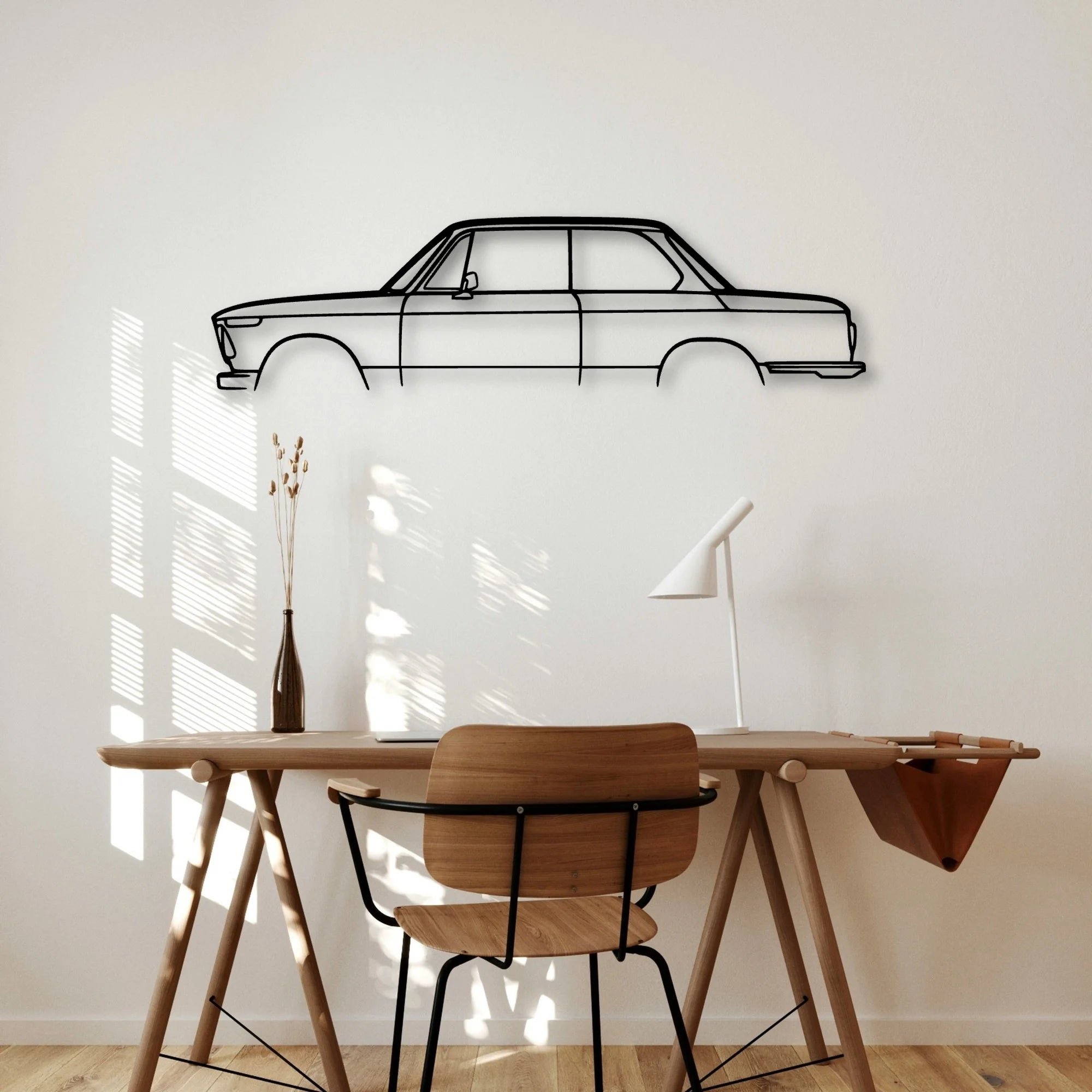 2002 1972 Classic Silhouette Metal Wall Art - Automotive Garage Decor