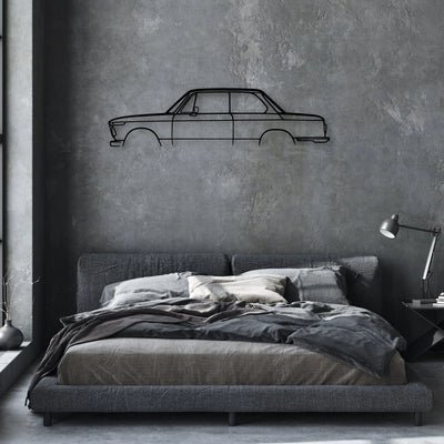 2002 1972 Classic Silhouette Metal Wall Art - Automotive Garage Decor