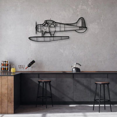 201 Standard Libelle 2 Classic Aircraft Silhouette Metal Wall Art - Aviation Hangar Decor