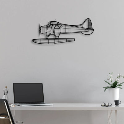 201 Standard Libelle 2 Classic Aircraft Silhouette Metal Wall Art - Aviation Hangar Decor