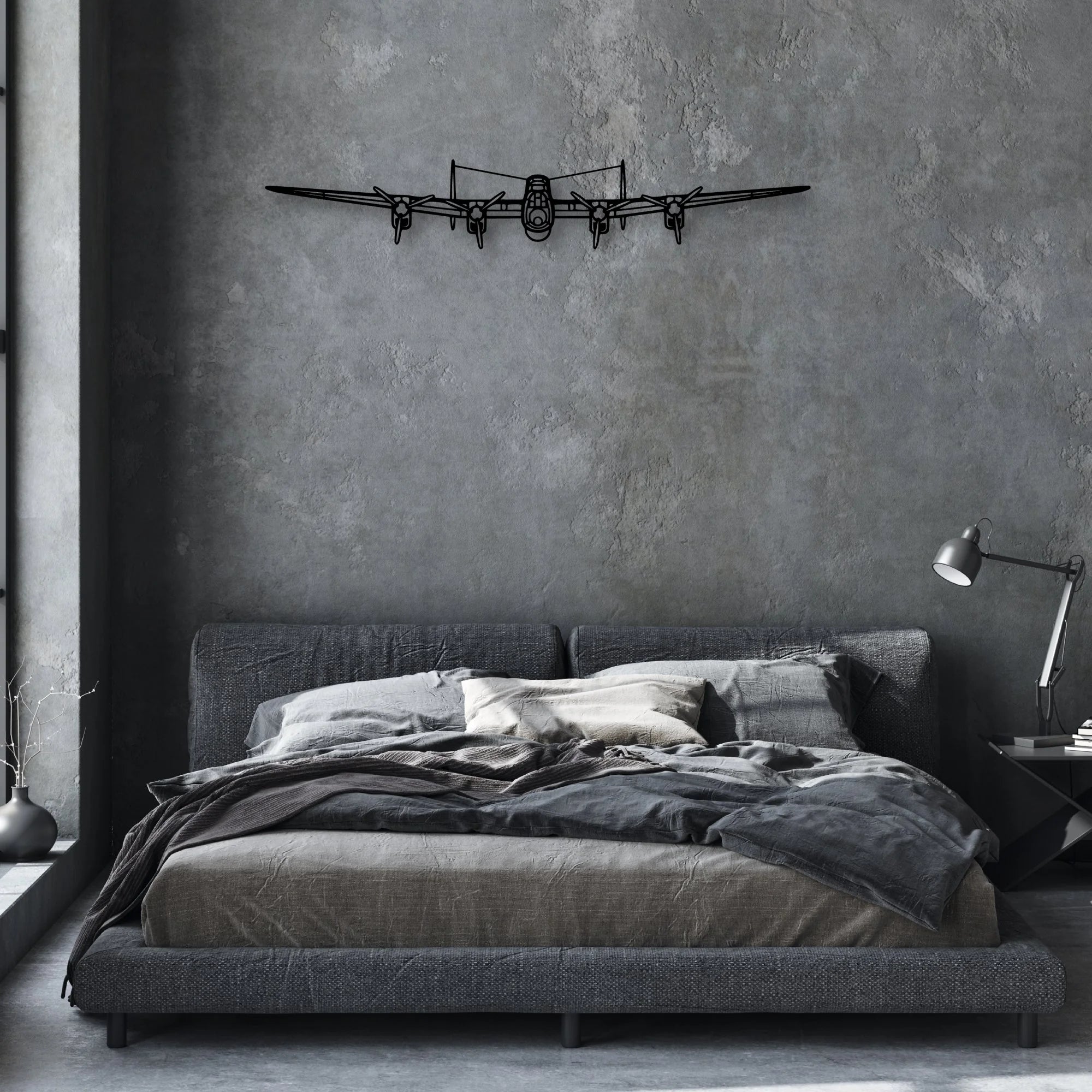 201 Standard Libelle 5 Classic Aircraft Silhouette Metal Wall Art - Aviation Hangar Decor