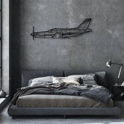 201 Standard Libelle Classic Aircraft Silhouette Metal Wall Art - Aviation Hangar Decor