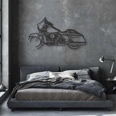 2015 Harley-Davidson Street Glide Special Classic Motorcycle Silhouette Metal Wall Art - Moto Garage Decor
