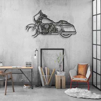 2015 Harley-Davidson Street Glide Special Classic Motorcycle Silhouette Metal Wall Art - Moto Garage Decor