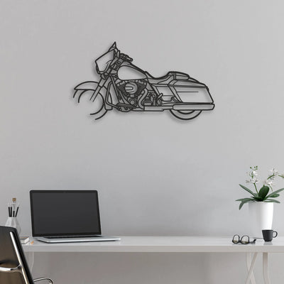 2015 Harley-Davidson Street Glide Special Classic Motorcycle Silhouette Metal Wall Art - Moto Garage Decor