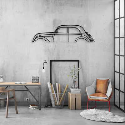 202 1949 Classic Silhouette Metal Wall Art - Automotive Garage Decor