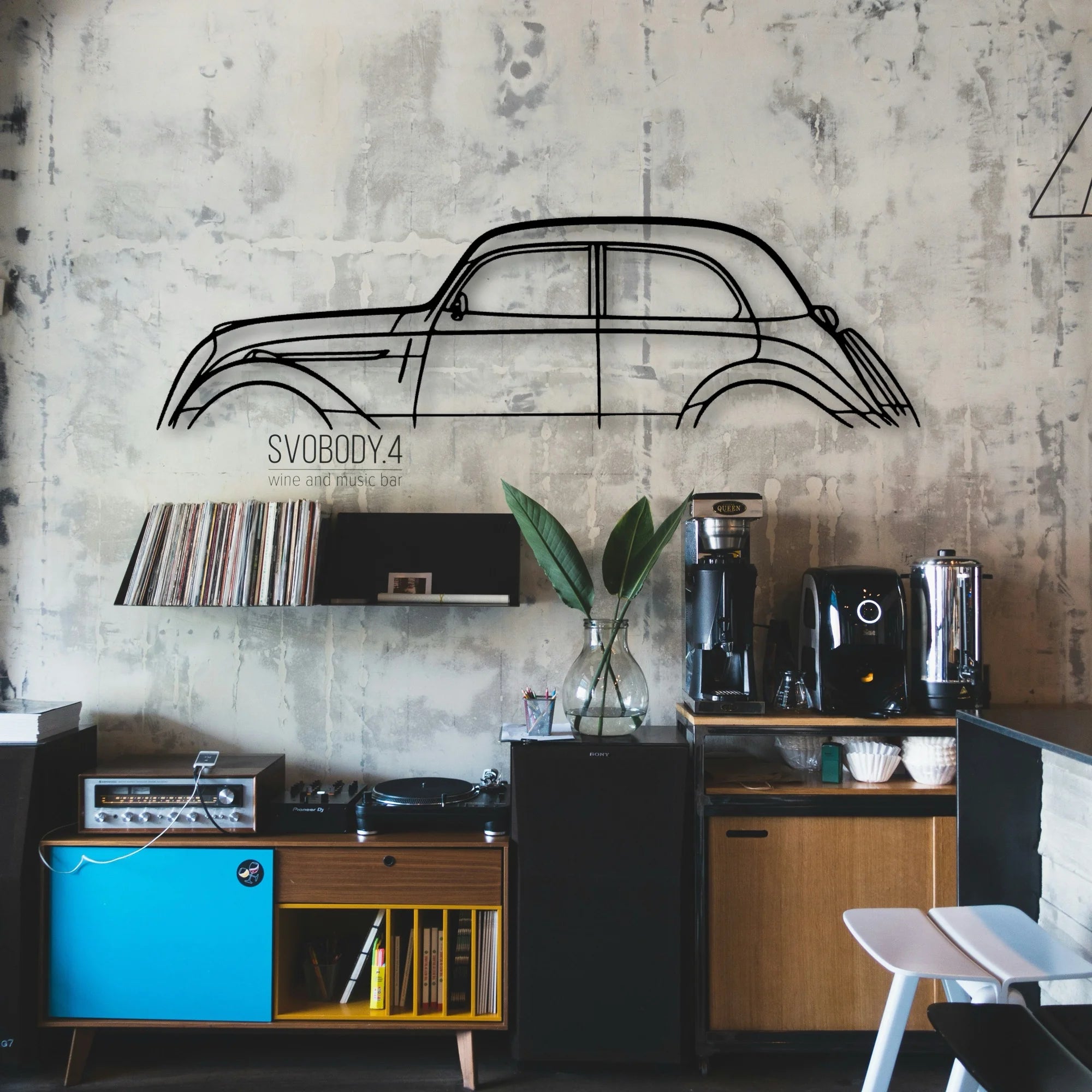202 1949 Classic Silhouette Metal Wall Art - Automotive Garage Decor