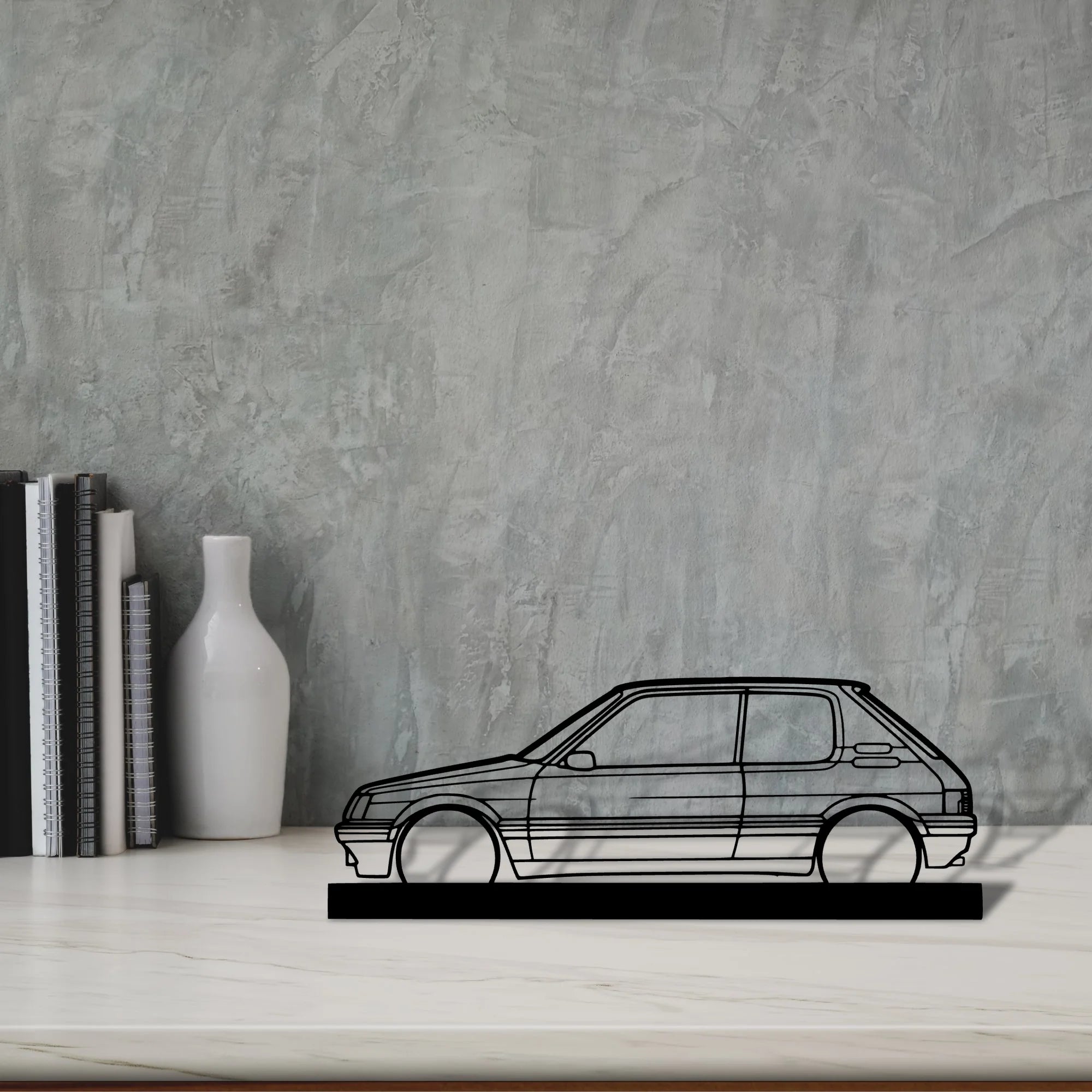 205-gti Silhouette Metal Art Stand - Aero Silhouette