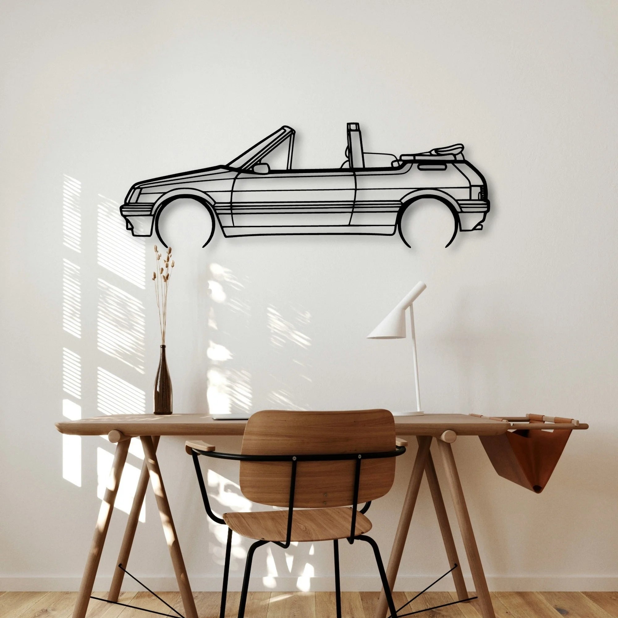 205 CTI 1988 Classic Silhouette Metal Wall Art - Automotive Garage Decor