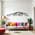 208 GTB Turbo Classic Silhouette Metal Wall Art - Automotive Garage Decor