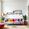 20 40 Tourer 1924 Classic Silhouette Metal Wall Art - Automotive Garage Decor