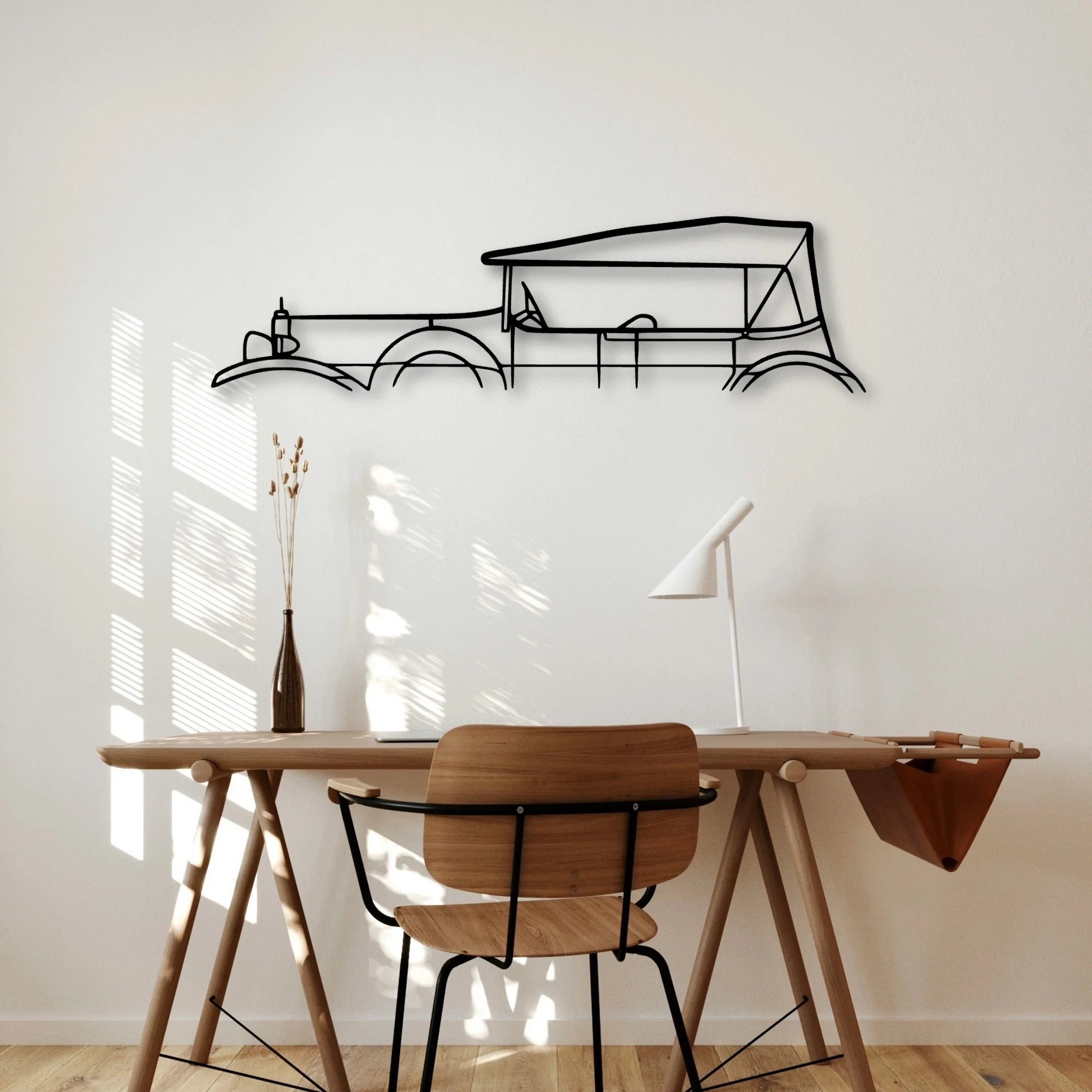 20 40 Tourer 1924 Classic Silhouette Metal Wall Art - Automotive Garage Decor