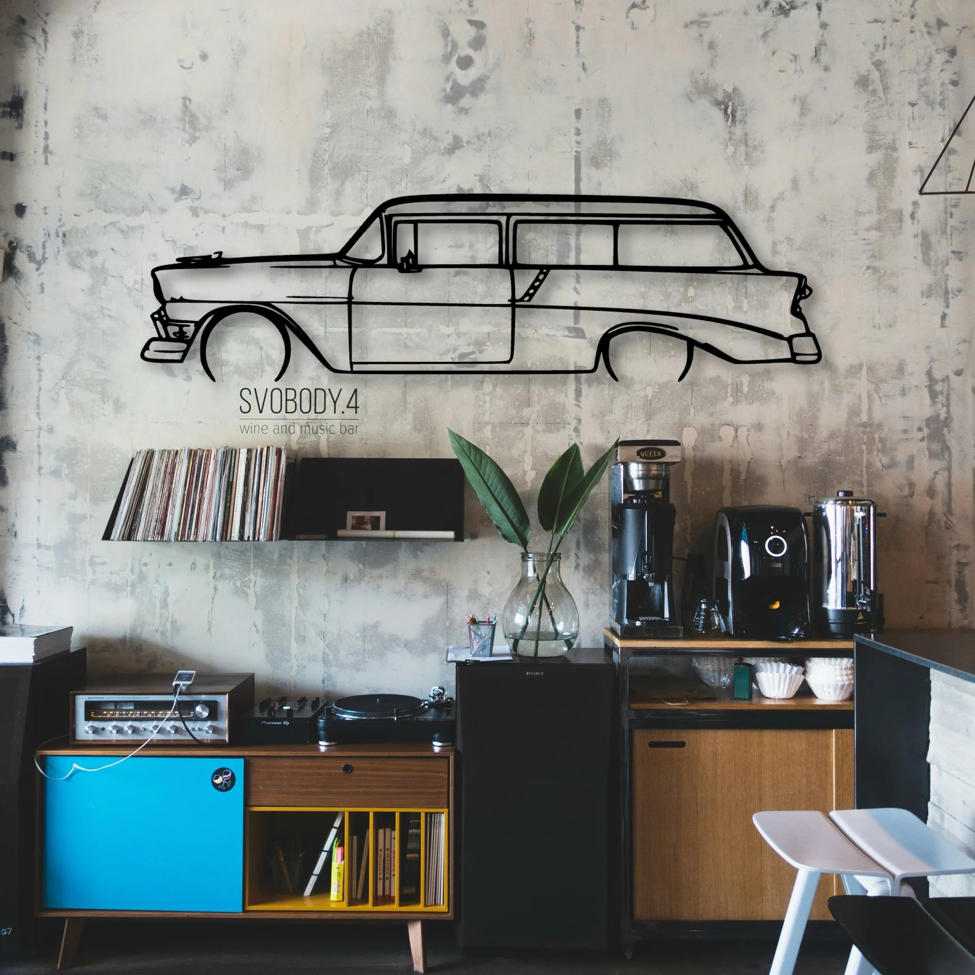210 Handyman 1956 Classic Silhouette Metal Wall Art - Automotive Garage Decor