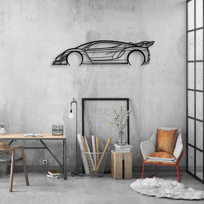 21C Classic Silhouette Metal Wall Art - Automotive Garage Decor