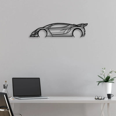 21C Classic Silhouette Metal Wall Art - Automotive Garage Decor