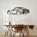 240Z 1972 Angle Classic Silhouette Metal Wall Art - Automotive Garage Decor